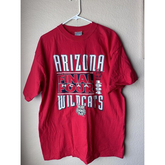 Vintage NCAA Arizona Wildcats Final Four 1994 Red Men’s T-Shirt Size L - Picture 1 of 5